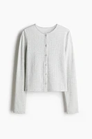 Pointelle Jersey Cardigan