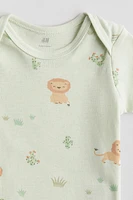 Maillot imprimé à encolure américaine
