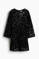 Sequined A-Line Dress