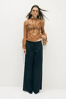 Pantalon sur mesure en crêpe