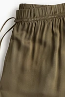 Pantalon large avec taille élastique