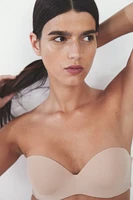 Padded Microfiber Balconette Bra