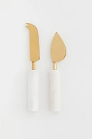 2-pack Marble Cheese Knives