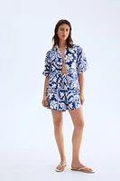 Short-Sleeved Twill Shirt