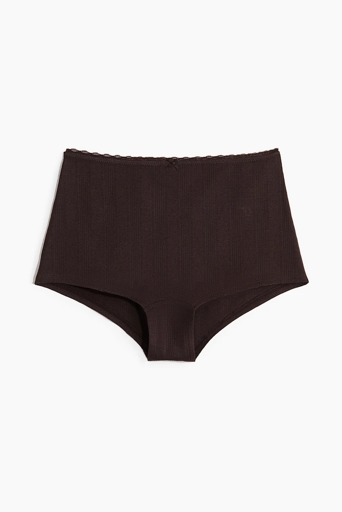 Culotte Shortie en pointelle