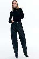 High Rise Barrel Leg Jeans