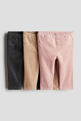 Lot de 3 pantalons taille élastique en denim