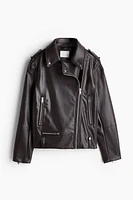 Coated Biker Jacket