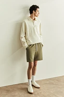 Regular Fit Waffled Shorts