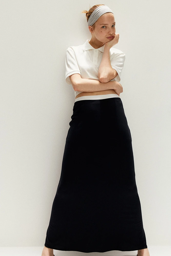 Flared Jersey Skirt