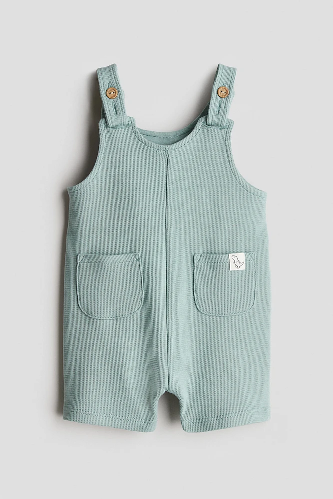 Waffled Overall Shorts