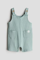 Waffled Overall Shorts
