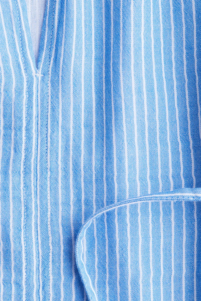 MAMA Tie-belt muslin blouse