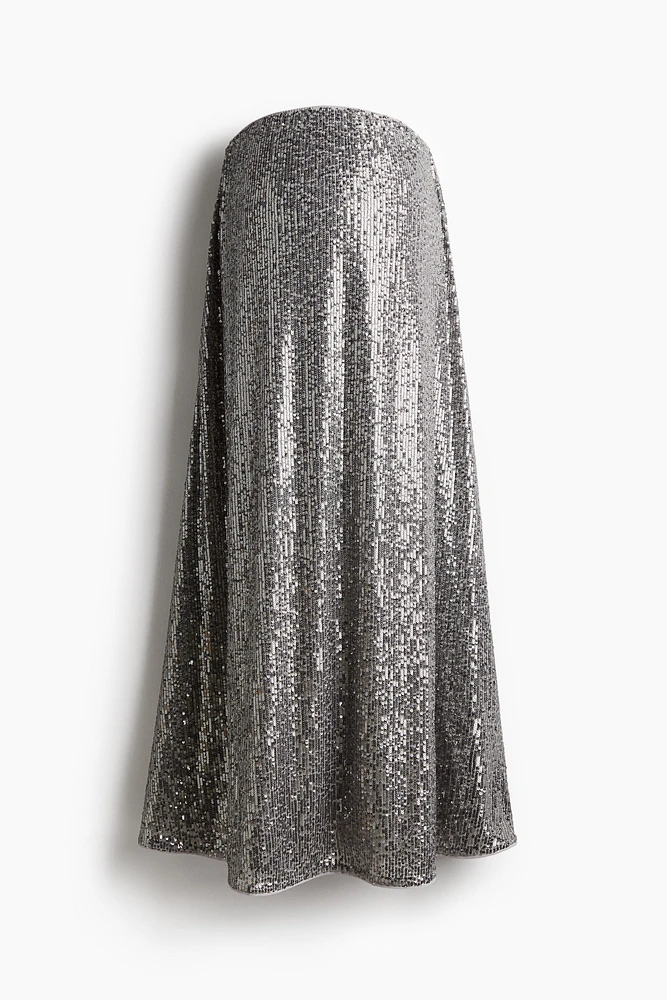 MAMA Sequined Flared Skirt