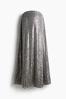 MAMA Sequined Flared Skirt