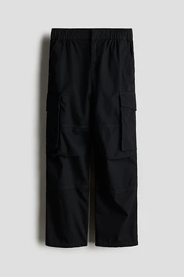 Cotton Canvas Parachute Pants