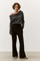 Pantalon évasé en jersey