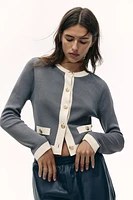 Fine-Knit Cardigan