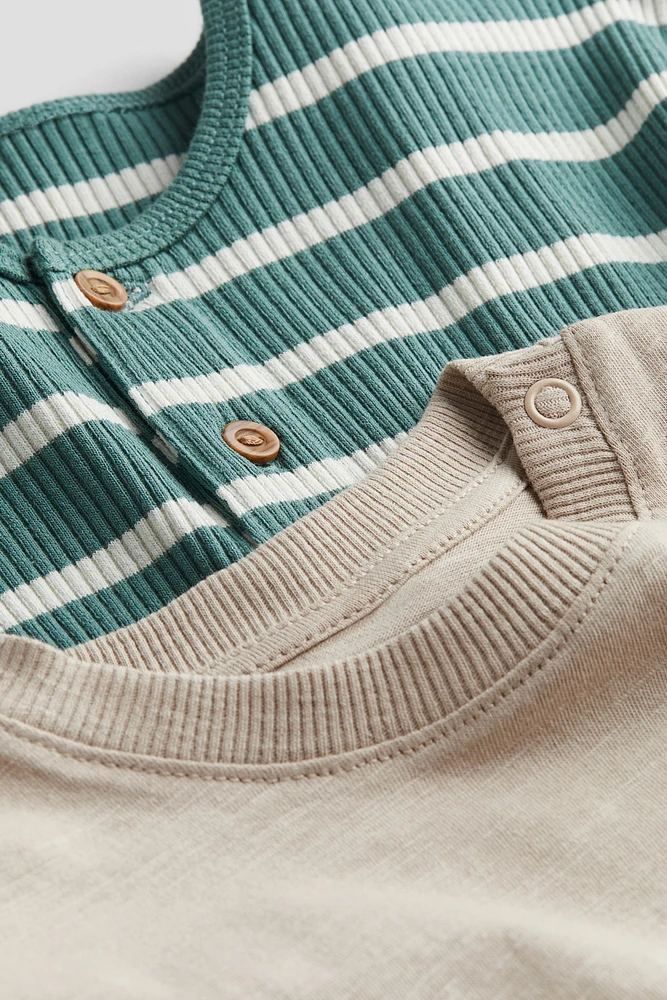 Lot de 2 T-shirts en jersey coton