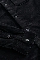 Regular Fit Velvet Shirt