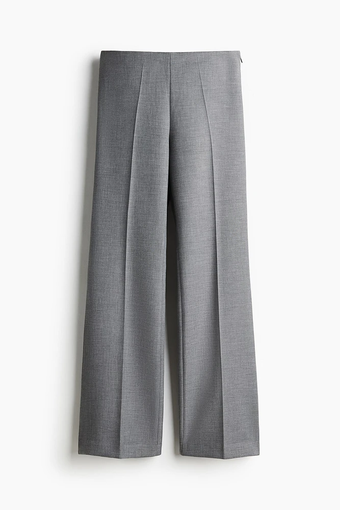 Flared Creased Pants