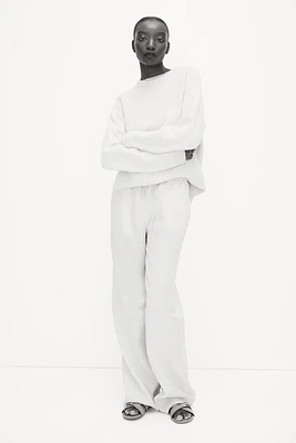 Wide-leg Linen Pants