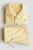 2-Piece Terry Resort Shirt and Shorts Set