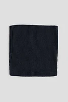 Rib-knit Tube Scarf