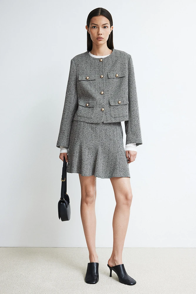 Veste en tissu texturé