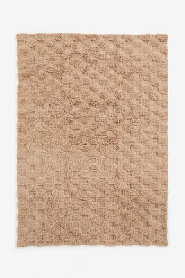 Tufted-pattern Wool-blend Rug