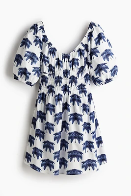 Smocked-waist Dress