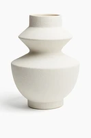 Tall Angular Stoneware Vase