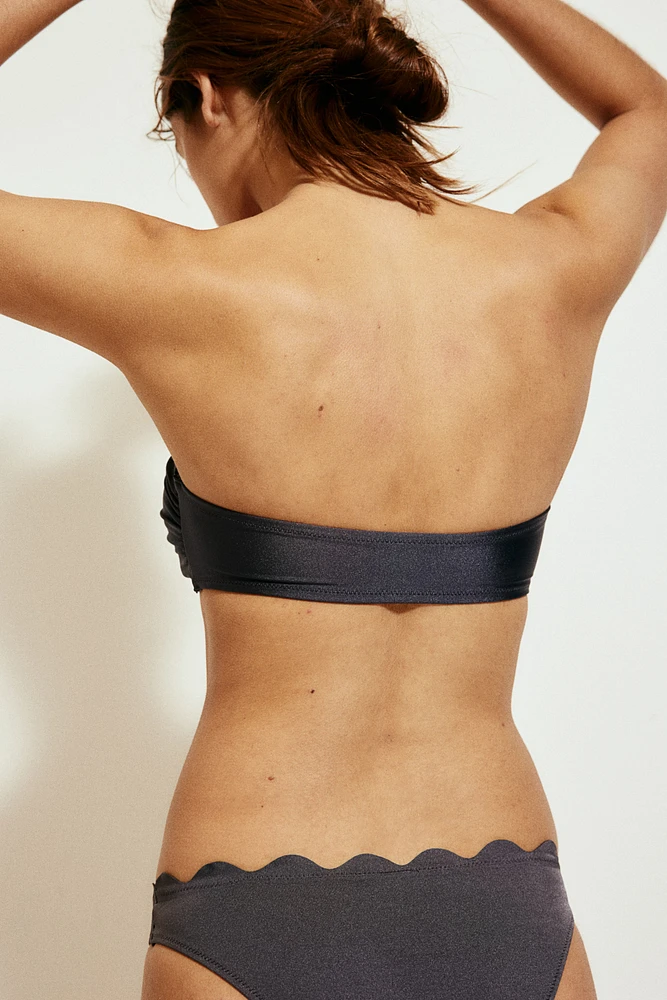 Haut de maillot bandeau coussiné