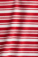 Ribbed Boat-Neck Top