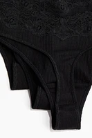 3-pack Cotton Thong Briefs