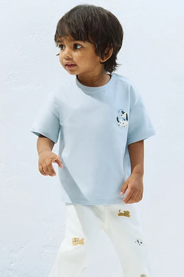 T-shirt en coton imprimé