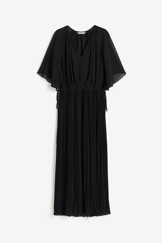 Tie-detail Pleated Dress