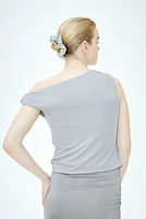 Twist-detail One-shoulder Top