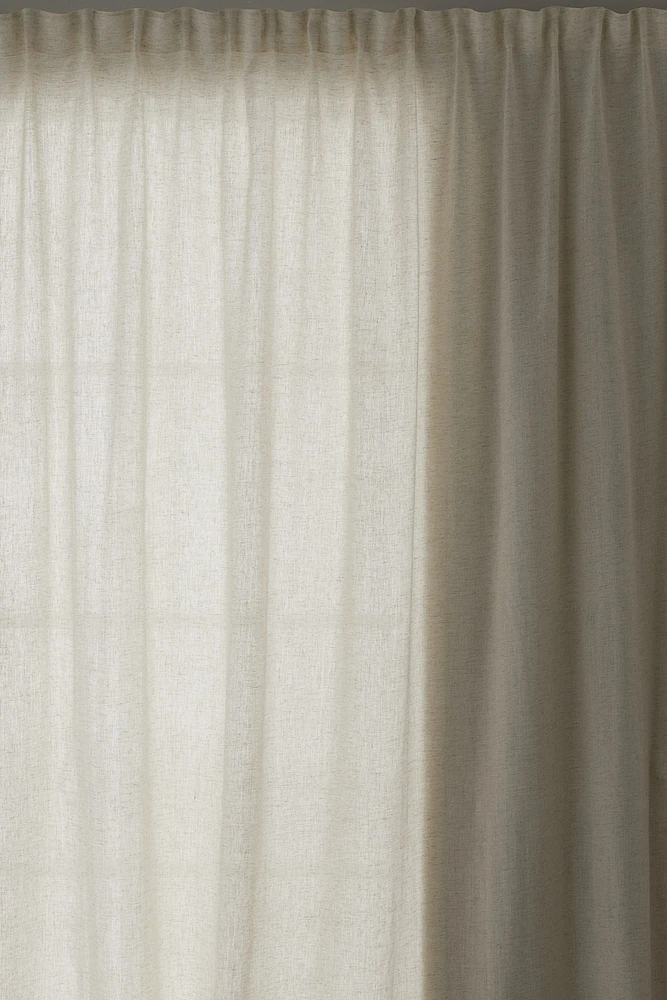 One-pack Long and Wide Lyocell-Blend Curtain Panel