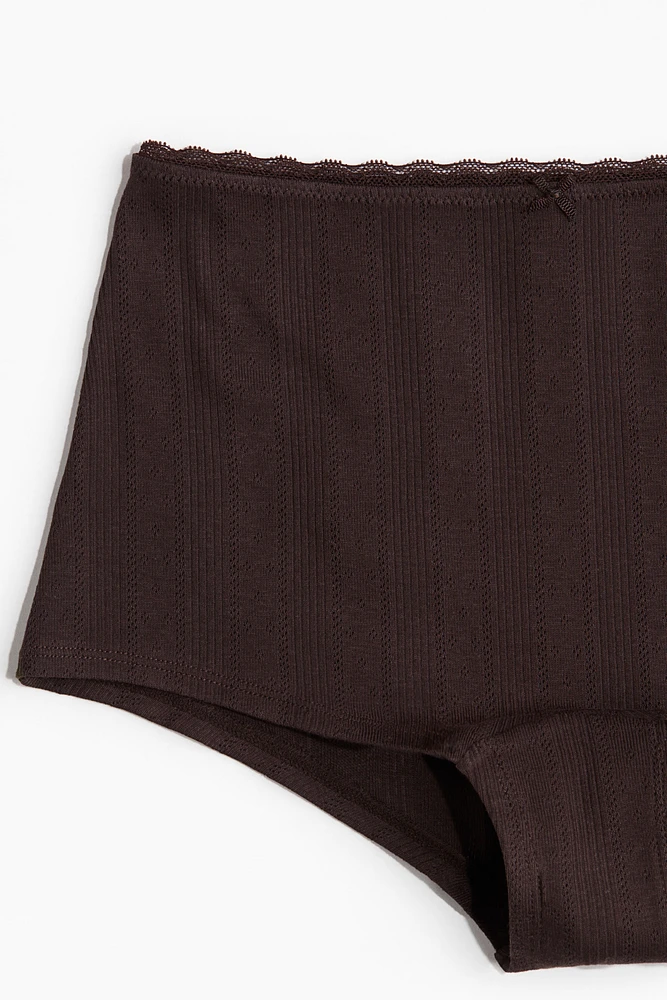 Culotte Shortie en pointelle