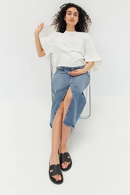 MAMA Denim Midi Skirt