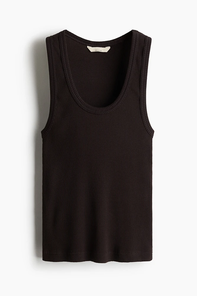 Ribbed Pima Cotton Tank Top