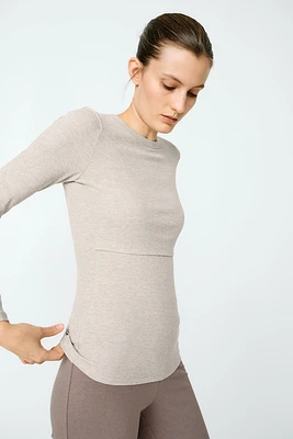 MAMA Ribbed Nursing Top