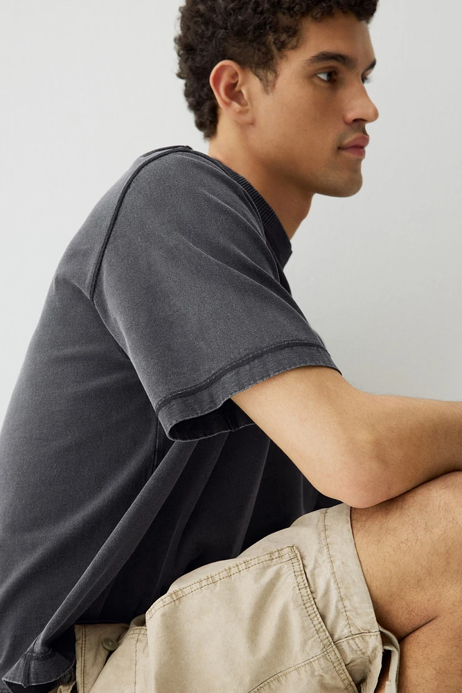 Boxy Fit Washed T-shirt