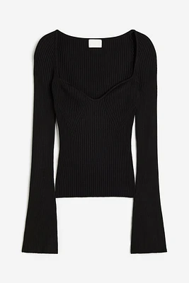 Rib-knit Sweater