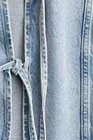 Tie-Front Denim Vest