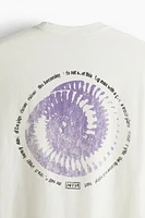 Loose Fit Vintage-Look Printed T-Shirt