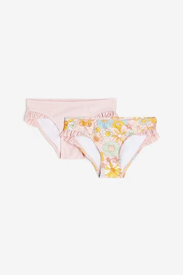 2-pack Flounce-trimmed Bikini Briefs