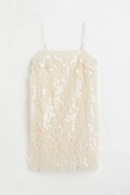 Sequin-embellished Slip Dress