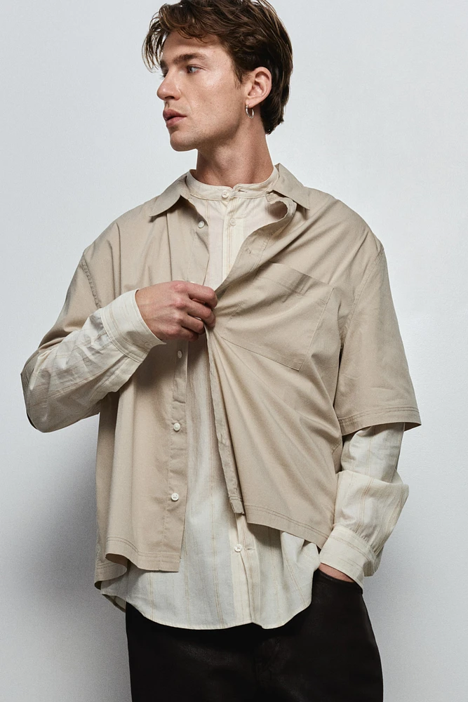 Chemise à manches courtes ample